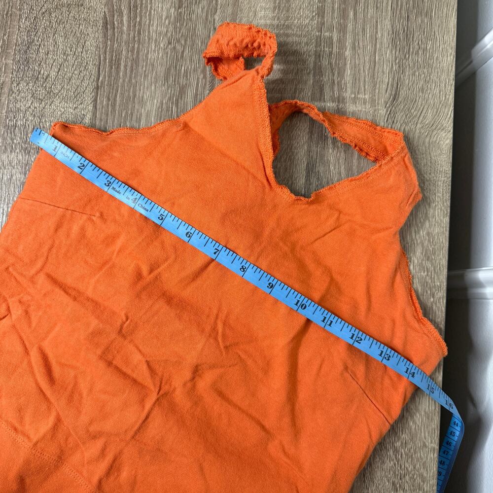 Harley Davidson Womens M Embroidered Orange Halter Top Shelf Bra York, PA - Picture 5 of 8